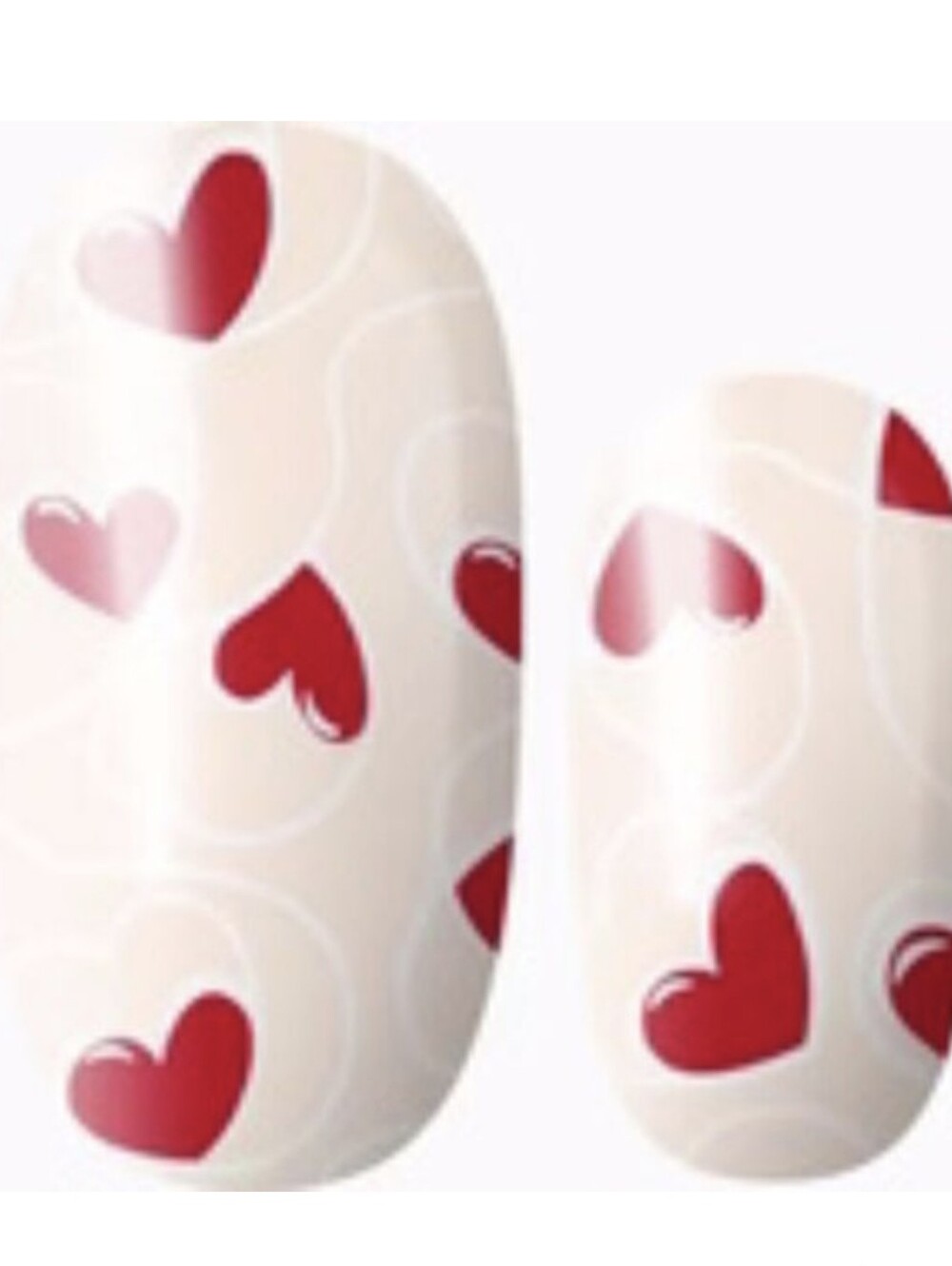 3 For 15 - LILY & FOX - CRAZY FOR YOU Nail Stickers Wraps Strips Valentine